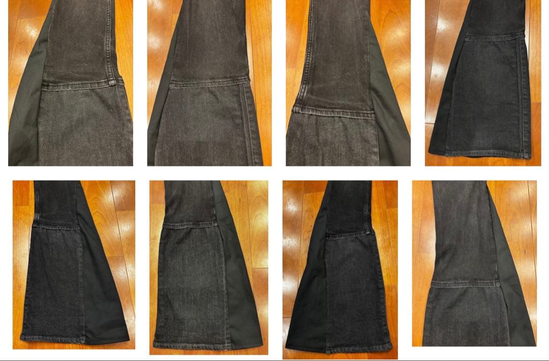 フレアデニム　ロングレングス　ブラック　Y2K ベルボトム　archive 黒