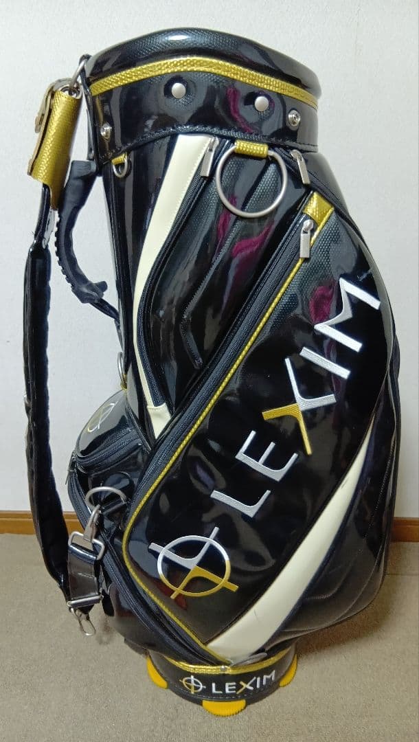 メンズ　キャディバッグ　LEXIM 3点式　黒
