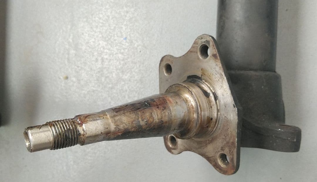 AE86 ネジ式 車高調 フロント ショック スピンドル 純正長カートリッジ用