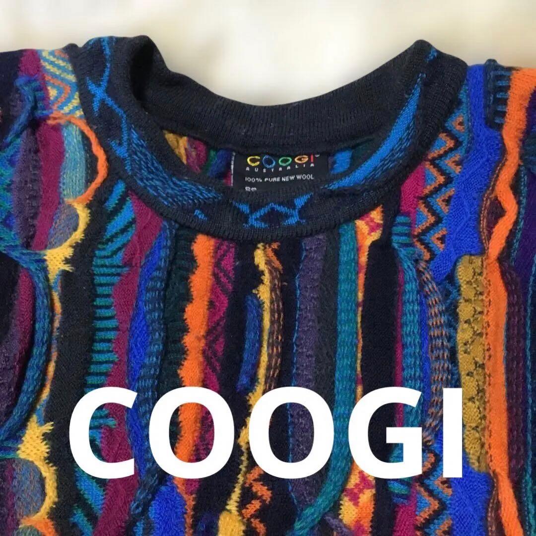 COOGI 多色ストライプ ニット オーストラリア　3Dニット