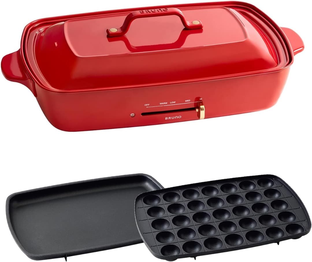 BRUNO ホットプレートグランデサイズ BOE026-RD レッド 赤 新品