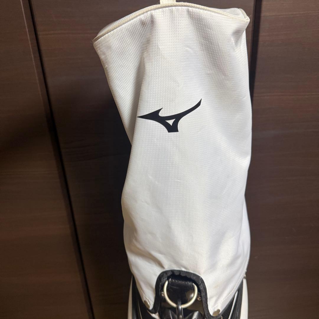 Mizuno キャディバッグ ゴルフバッグ ホワイト/ブラック