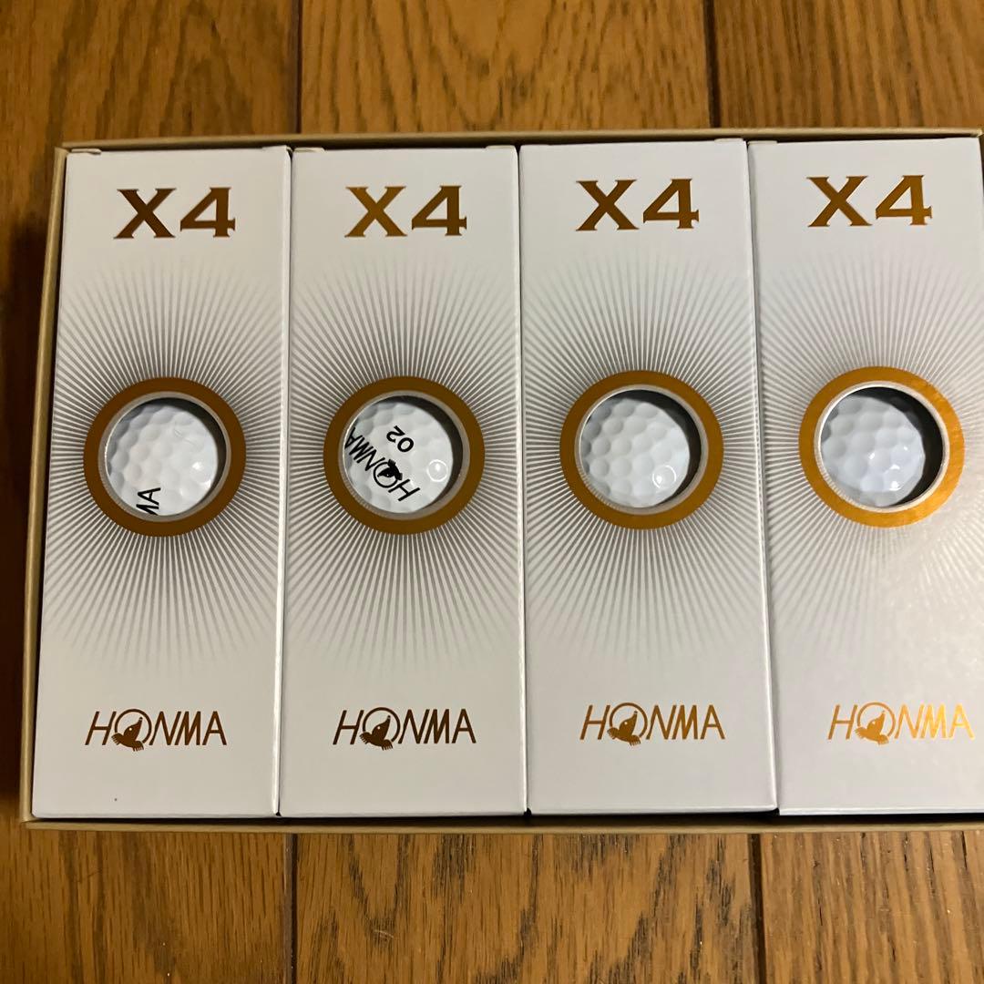 HONMA(ホンマ）ゴルフボールX4カラー ホワイト 2ダースセット24個
