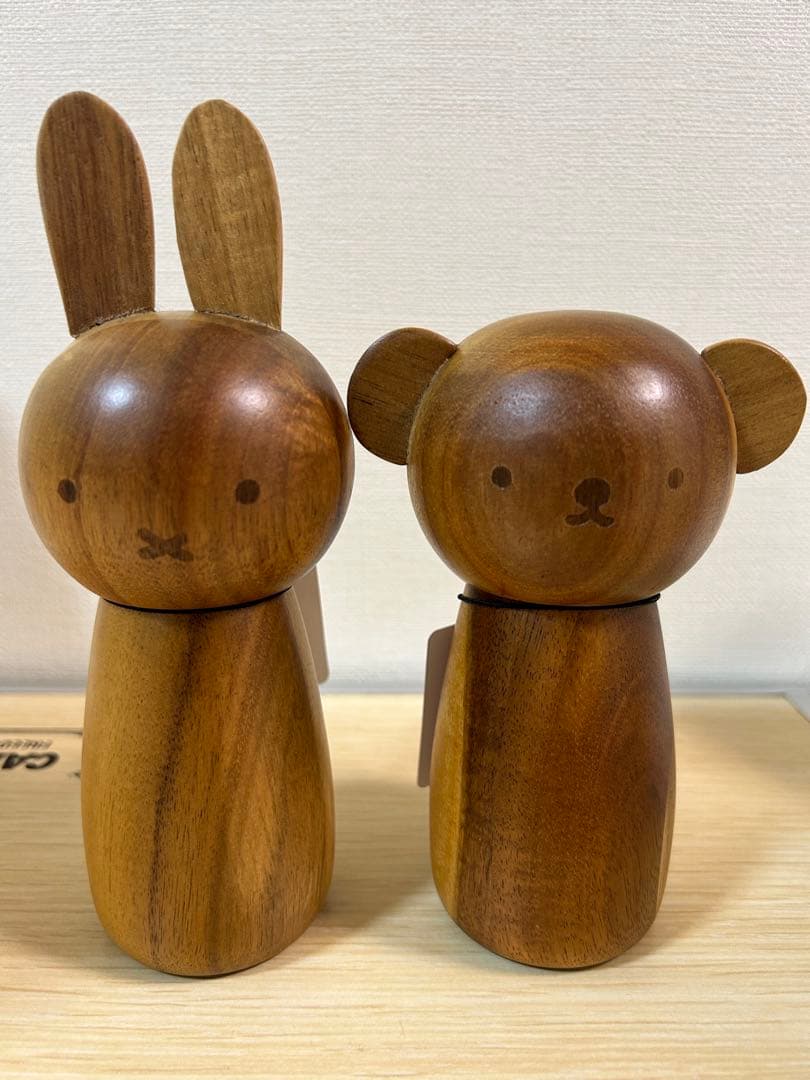 studio clip ミッフィー ボリス 木製 ペッパーミル 2個セット箱あり