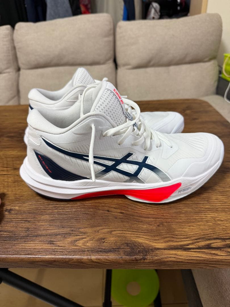 ASICS バレーボールシューズ ホワイト/ネイビースカイエリートFF3