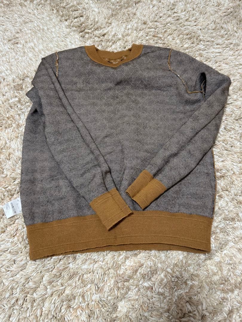 PEARLY GATES 総柄PGロゴセーター ブラウン