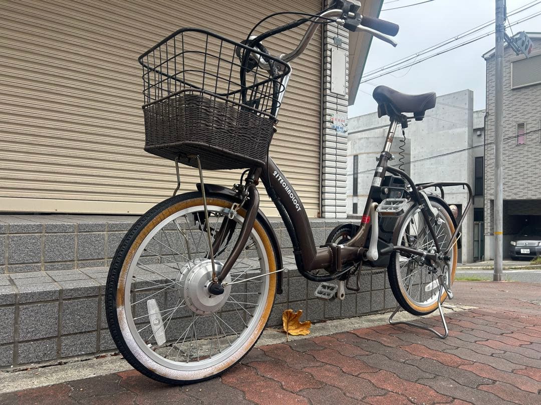 兵庫県神戸市より！21technology レトロ感漂う電動アシスト自転車実働。