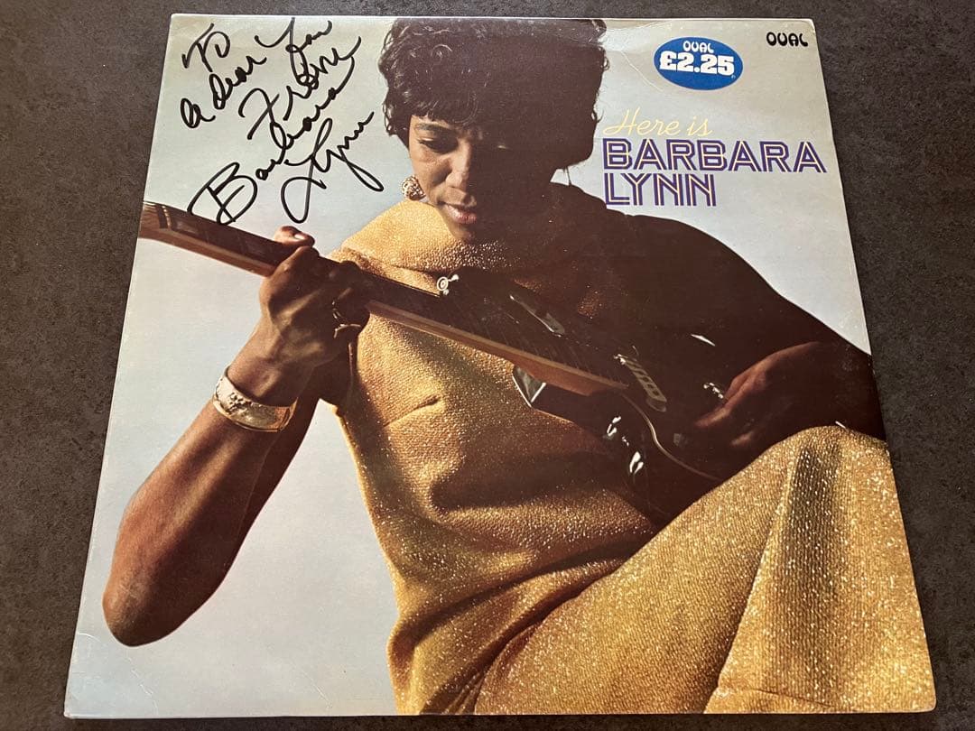 Here is Barbara Lynn サイン入りレコード英国盤美盤　稀少盤