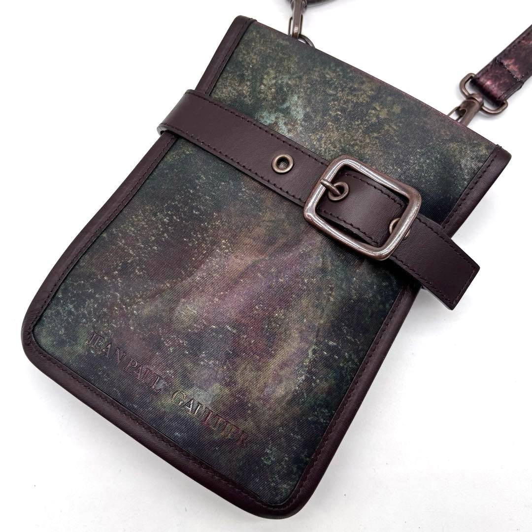 ✨極美品✨希少✨ジャンポールゴルチエ　Vサイバー　ショルダー　サコッシュ　玉虫色