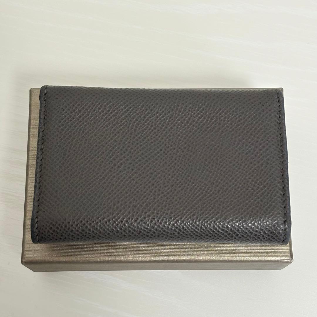 付属品付き ブルガリキーケース 6連フック ダークグレー レザー サークルロゴ