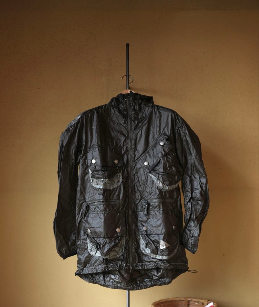 ジャケット・アウター Barbour and wander SHINY WIND HOODIE L