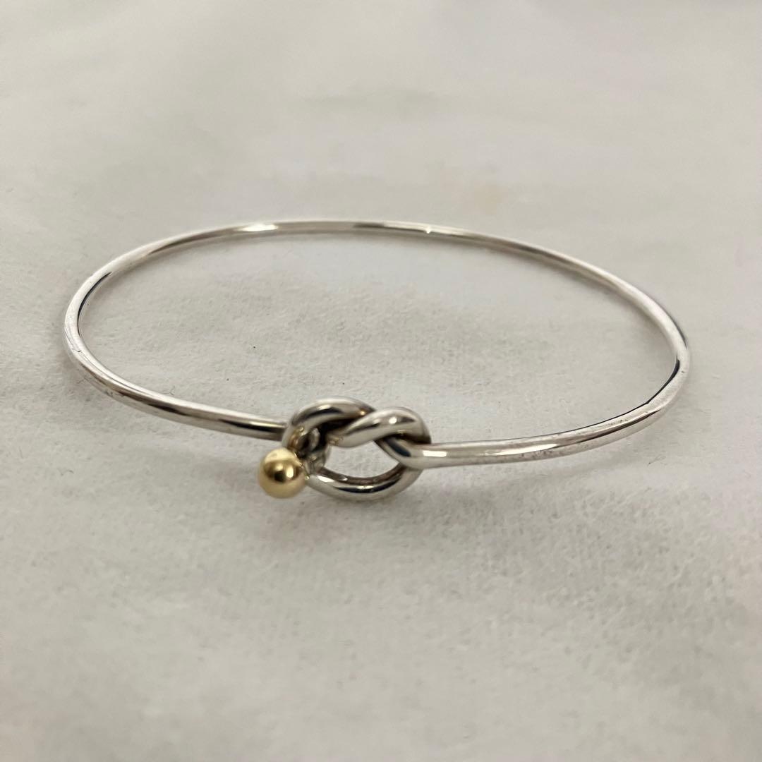 Tiffany＆Co.　ティファニー　フラットワイヤーフック＆アイ　バングル