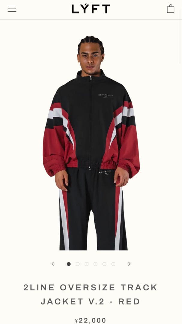 LYF/リフト 2LINE OVERSIZE TRACK JACKET V.2