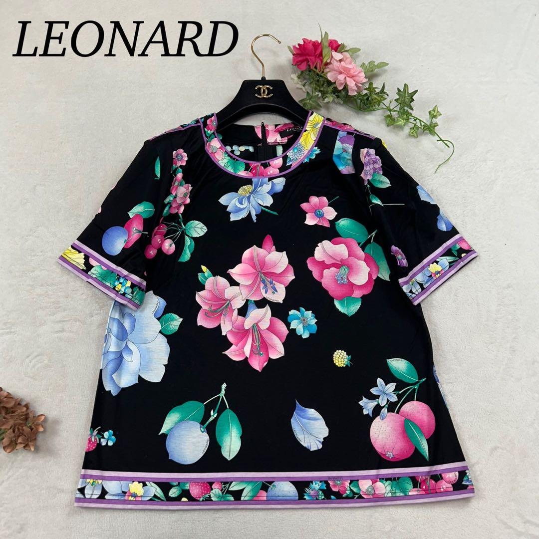 K449 新品未使用 XL レオナール 大きいサイズ カットソー レディース