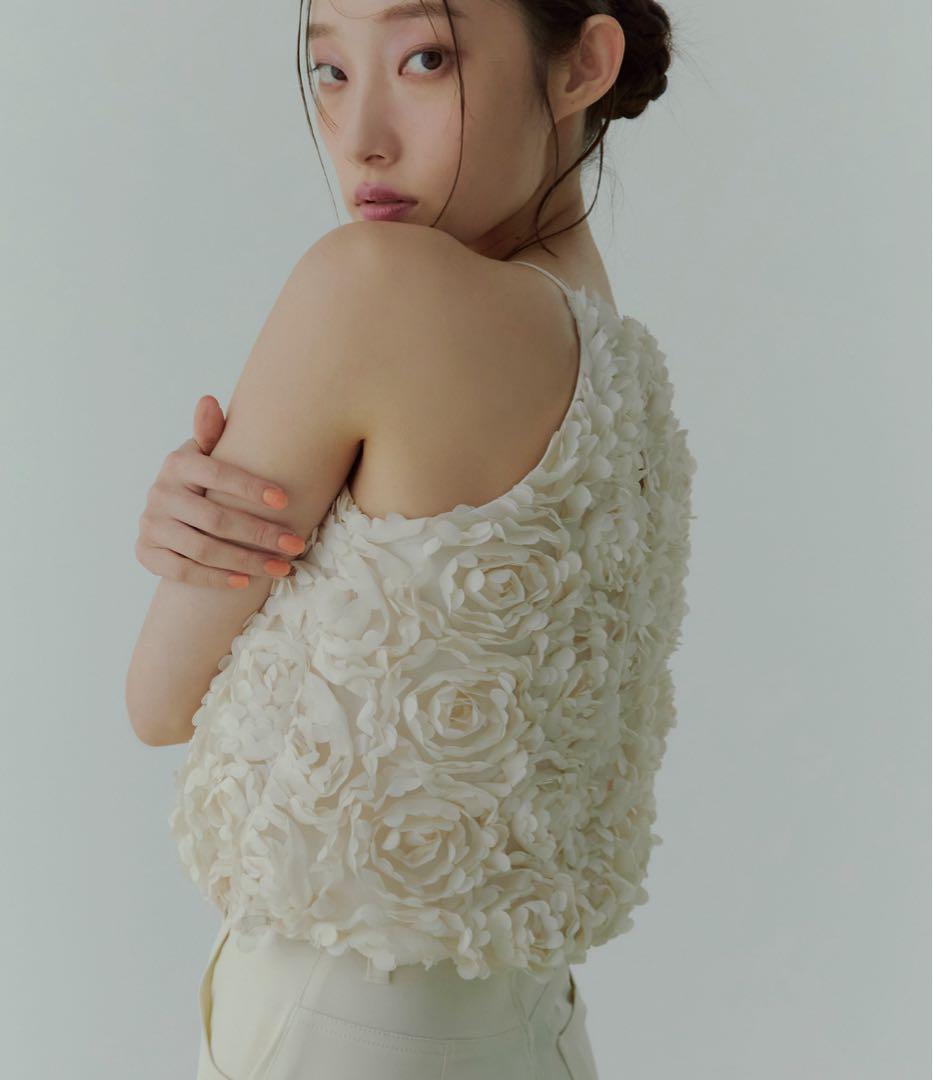 eimyistoire ボリュームフラワーモチーフアメスリトップス エイミー