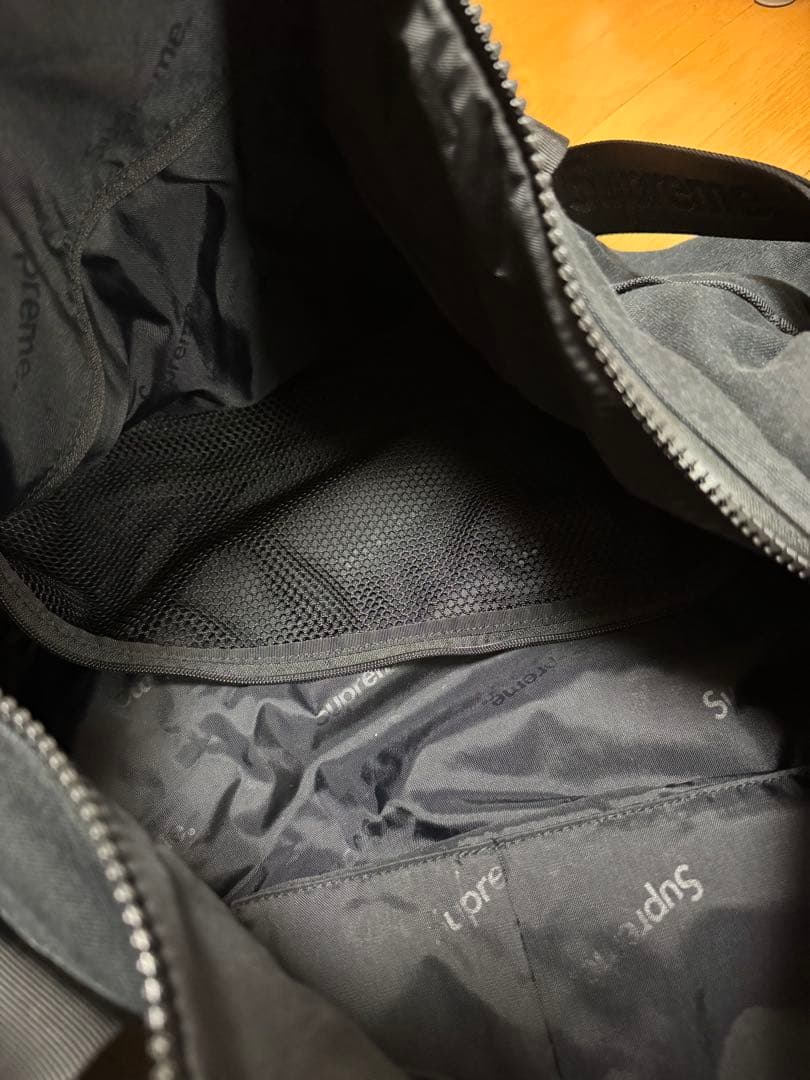 Supreme ブラック ボストンバッグ