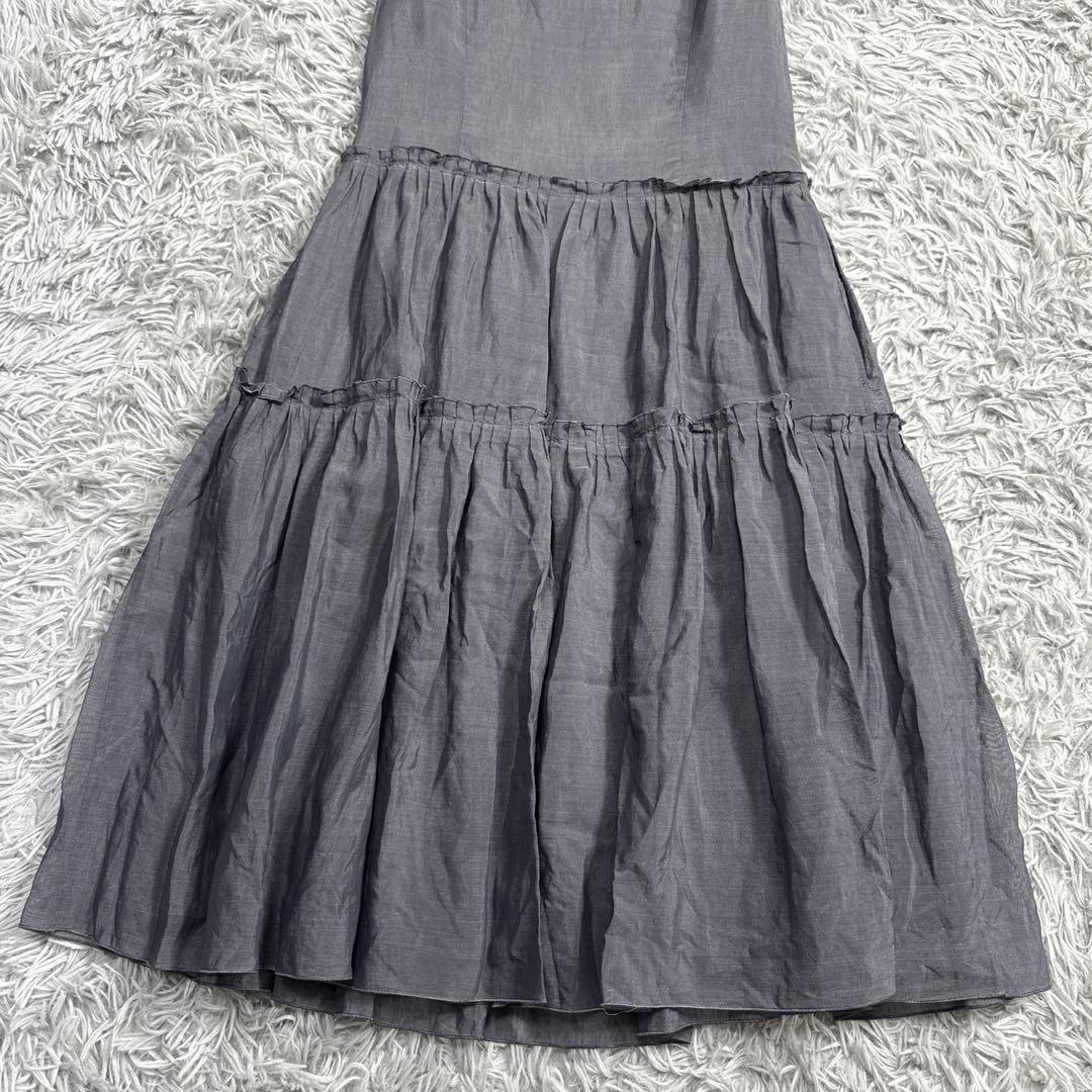 極美品✨フォクシー 定価12万 ティアードワンピース フレンチシアードレス 40