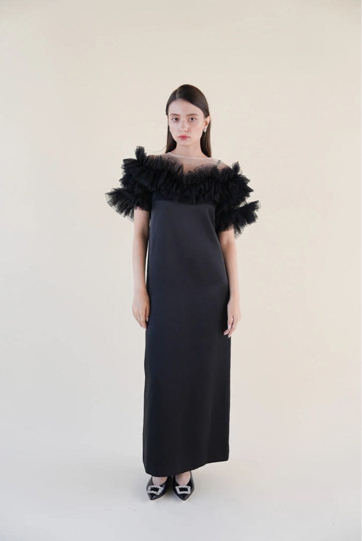 新品　acka ドレス　ワンピース　volume tulle dress