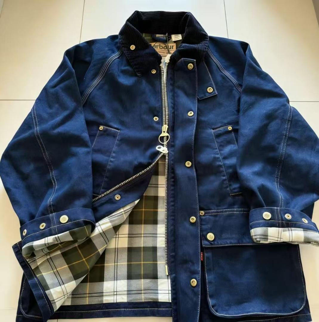 Barbour x Levi's ネイビー デニム カバーオール M