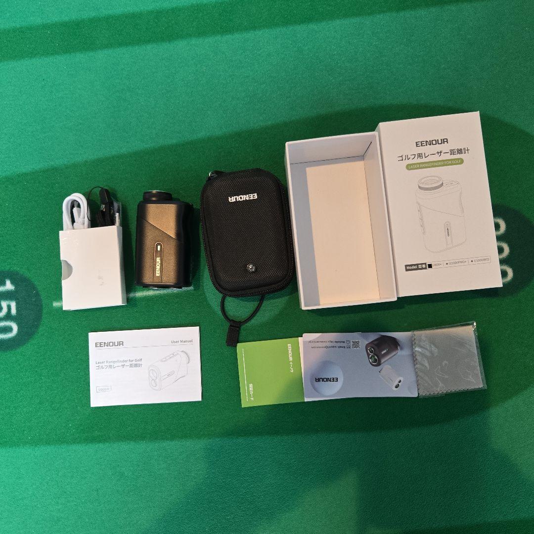 EENOUR U800+ 黒 ゴルフ距離計 レーザー距離計 ミニ