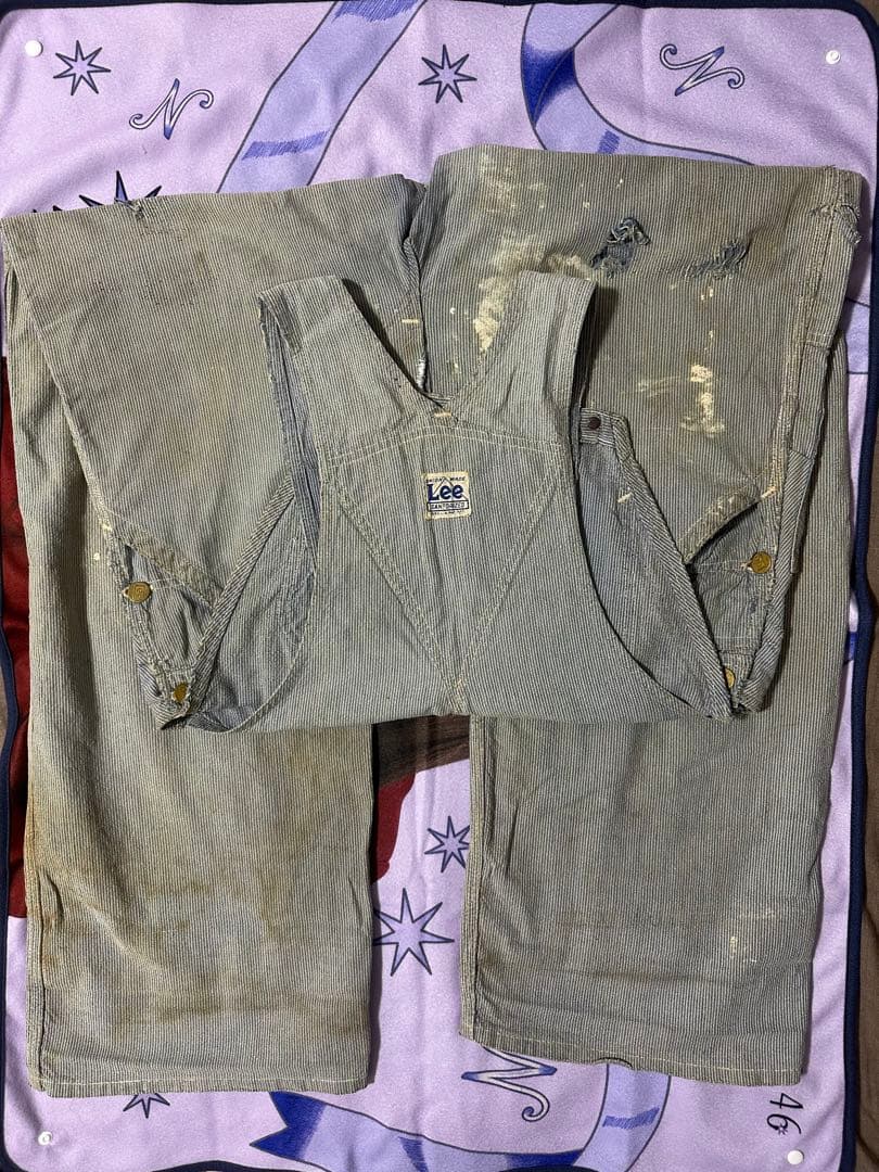 40s/Lee/ハウスタグ/オーバーオール/ボロ/ヴィンテージ/サービス品