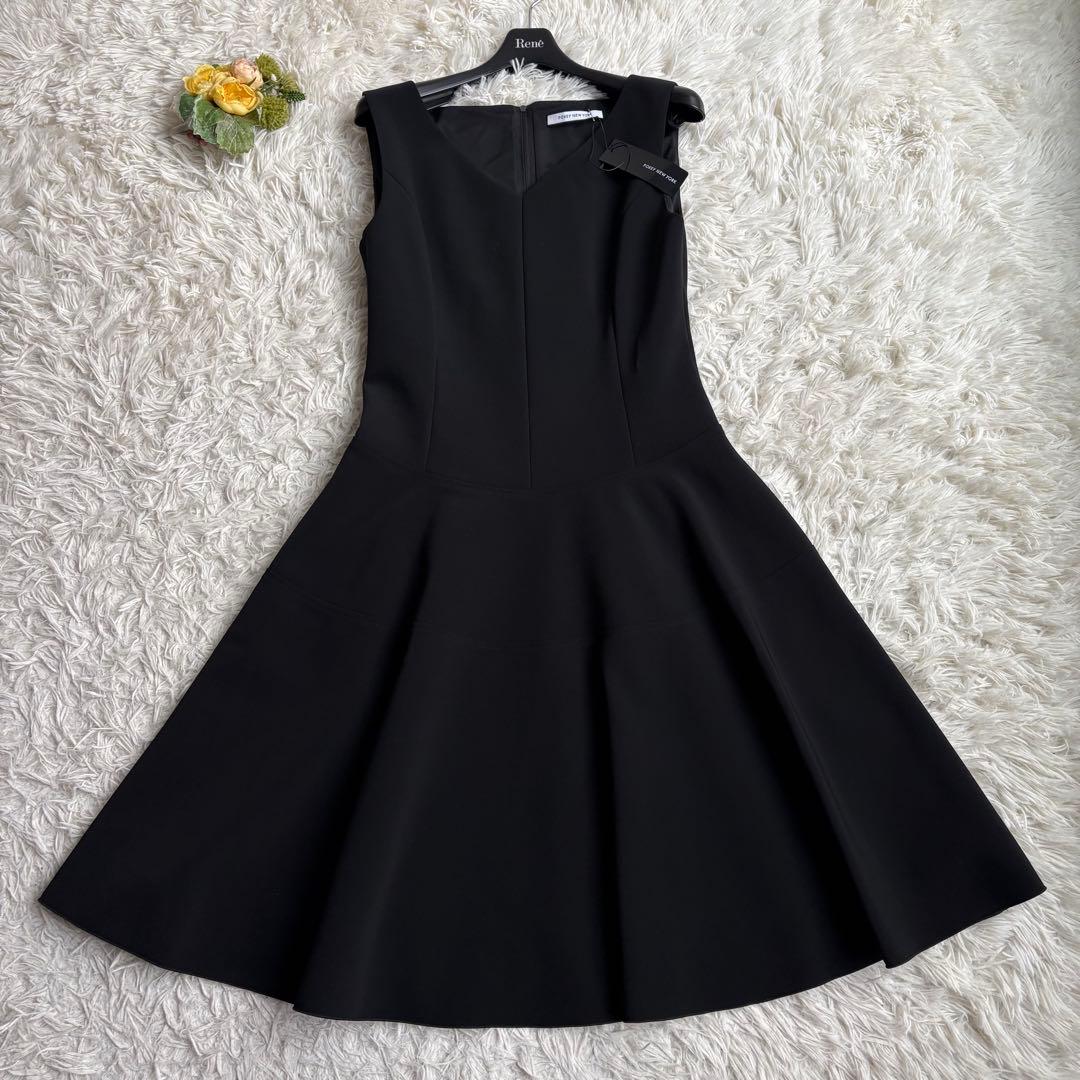 タグ付き未使用級 21年♡フォクシーニューヨーク ドレスナイトフォール 黒 38