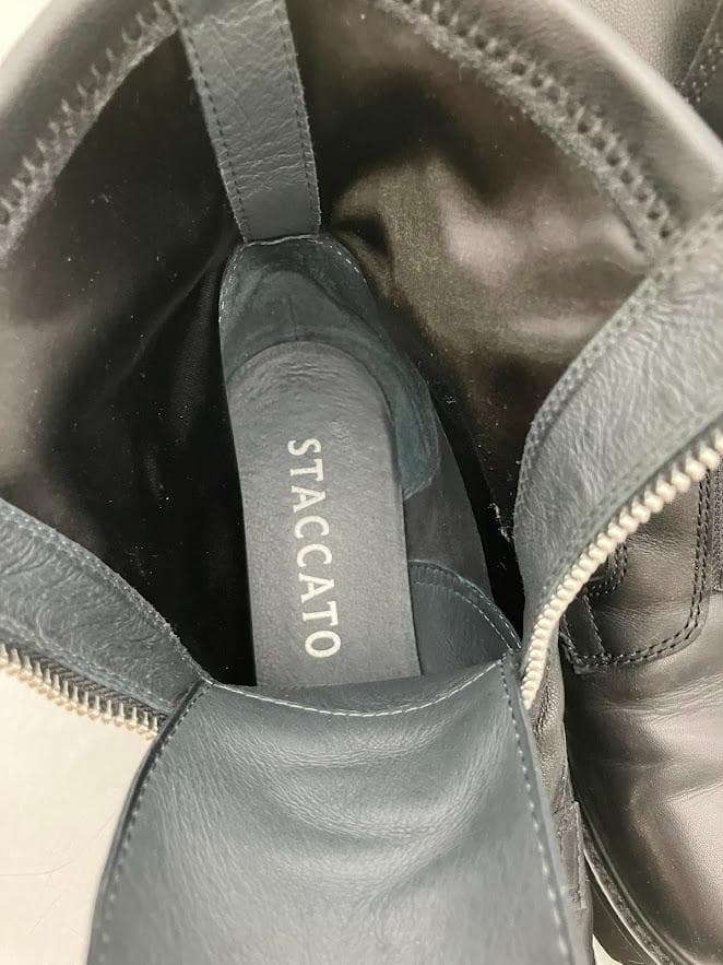STACCATO 厚底センタージップ　ショートブーツ　24cm