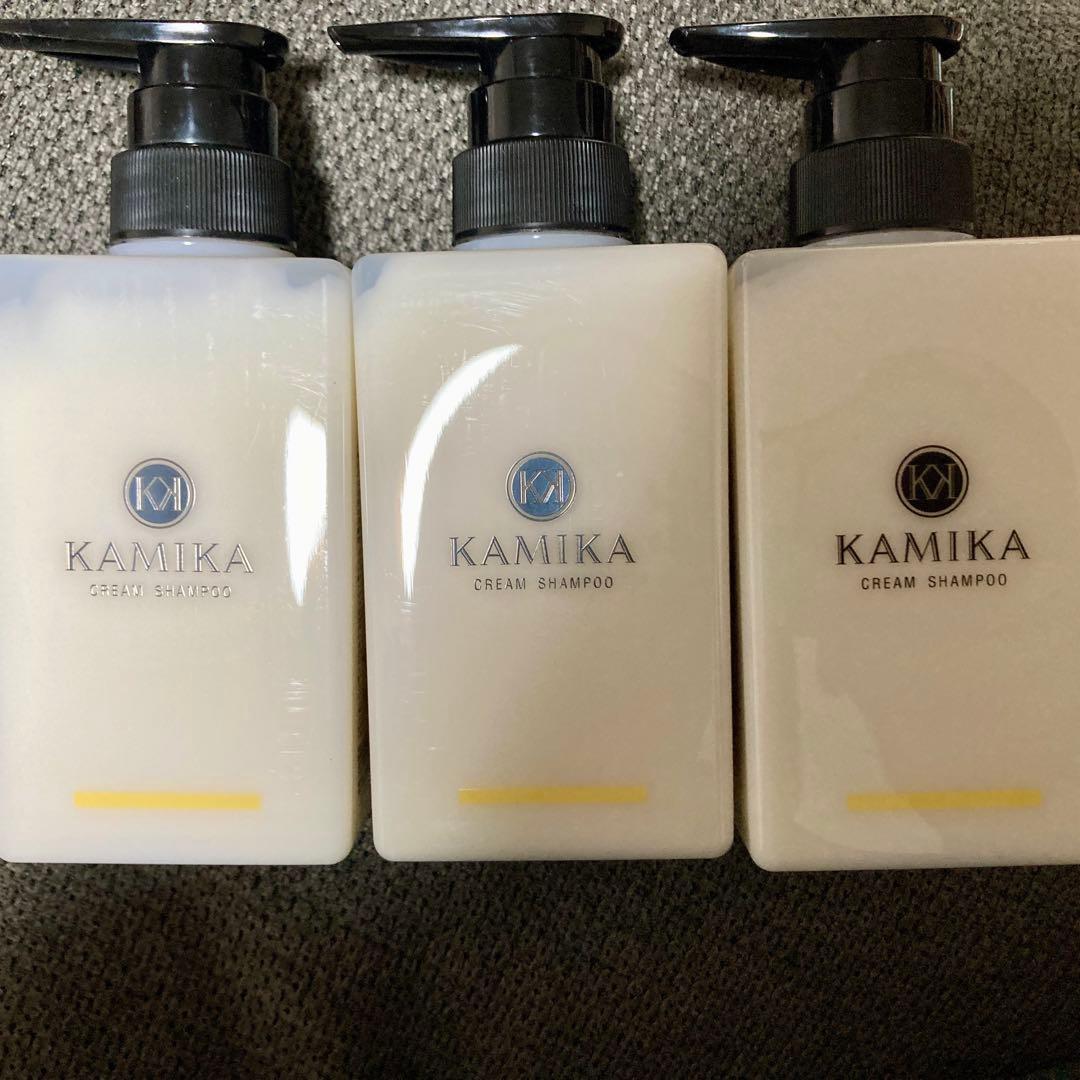 KAMIKA　クリームシャンプー　400g×3本　ベルガモットジャスミンの香り