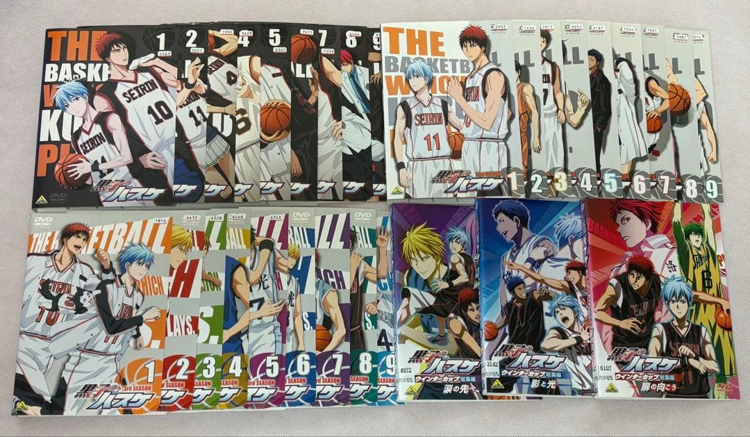 黒子のバスケ 1-3期 ＋ ウインターカップ総集編 DVD 全30巻 全巻セット