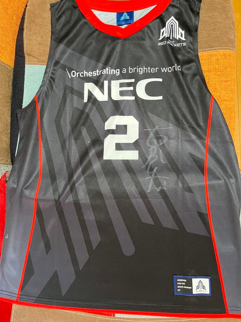 NECレッドロケッツ古賀紗理那選手直筆サイン入りレプリカユニフォーム