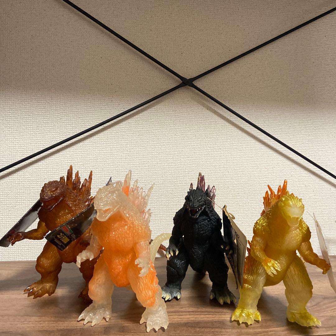 ゴジラ2000 ソフビ　【4個セット】
