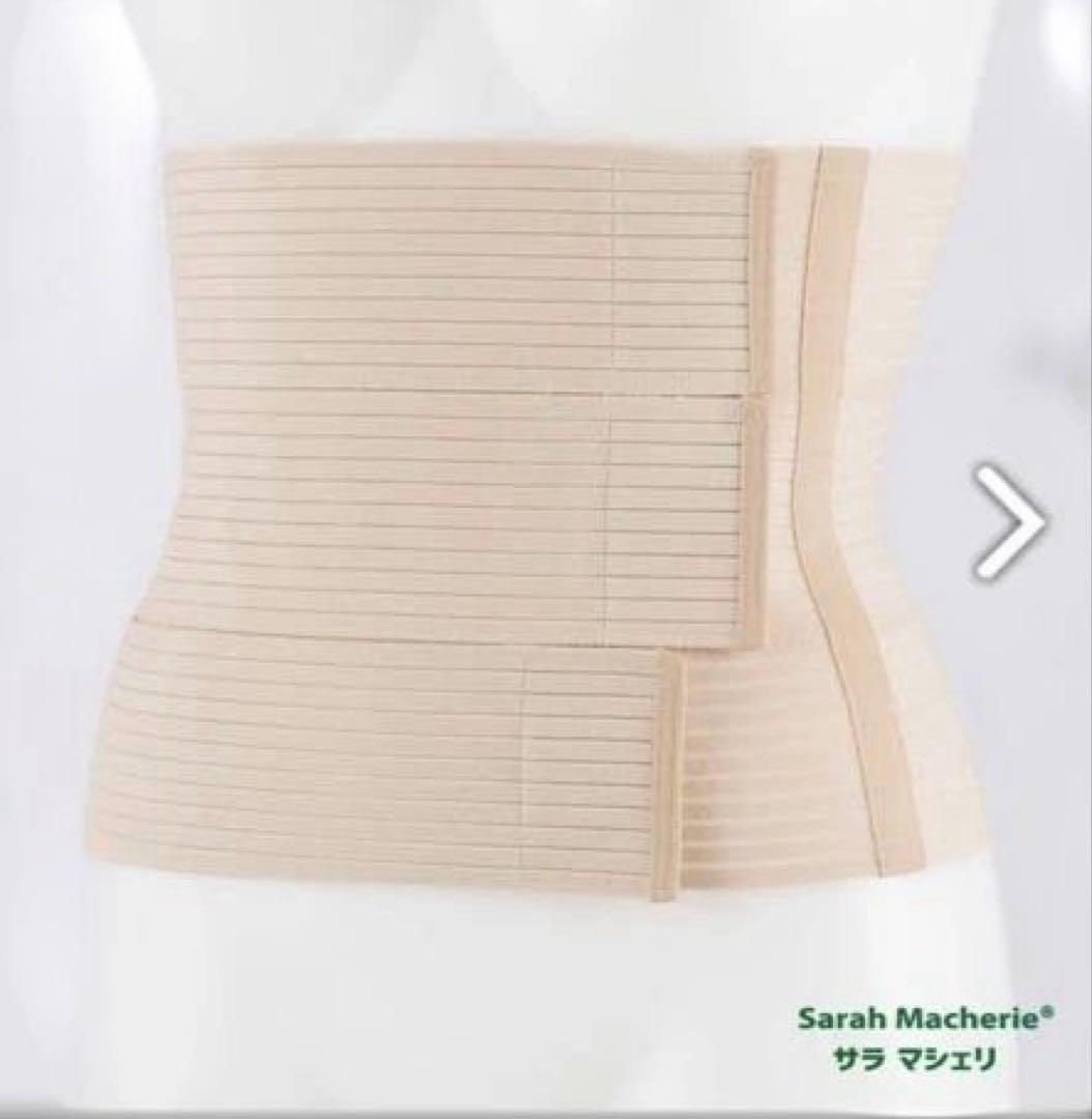 サラマシェリ ウエスト3本バンド 圧迫サポート ベージュ 日本製 フリーサイズ