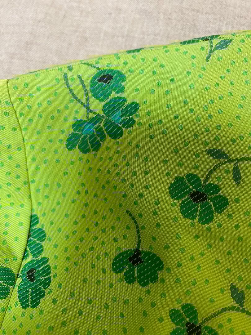 Drawer花柄プリント長袖ロングワンピース