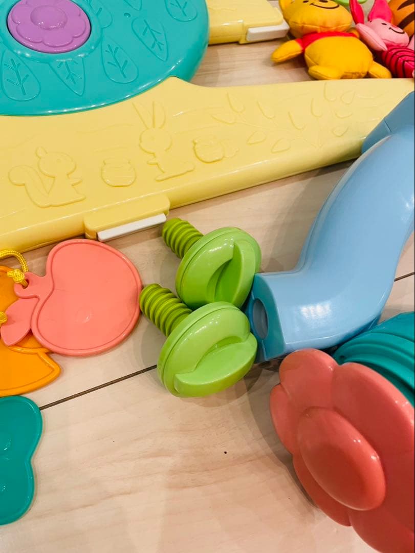 新型 くまのプーさん えらべる回転 ６WAY ジムにへんしんメリー