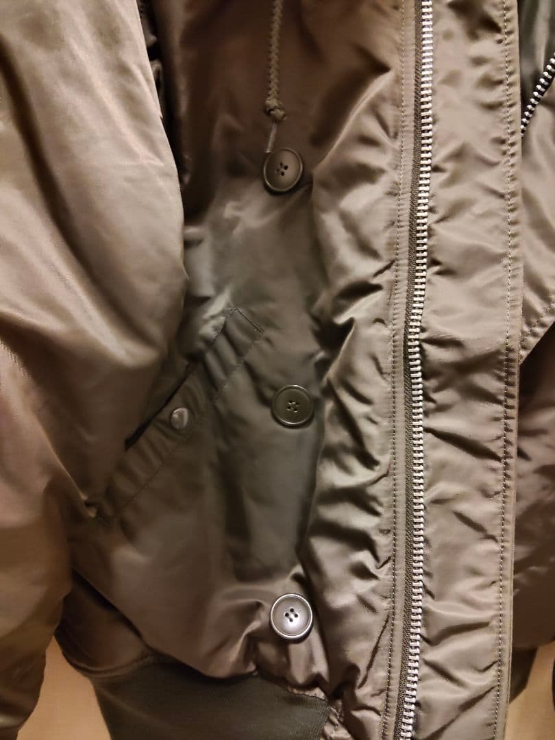 アルファインダストリーズ　N2-B　ファー付　ミリタリージャケット　XL