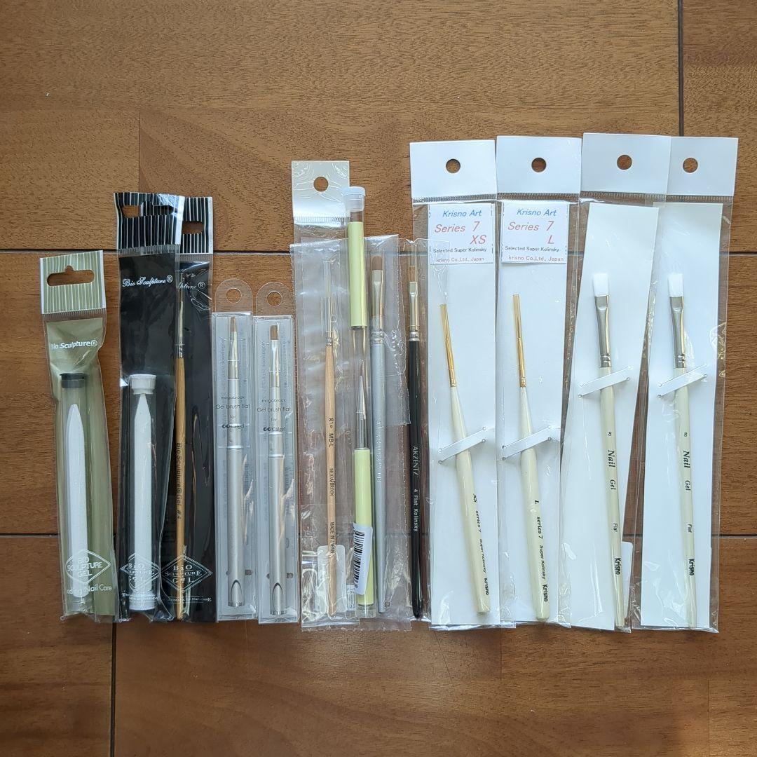 ネイルアート＆ジェル用ブラシ　11本セット