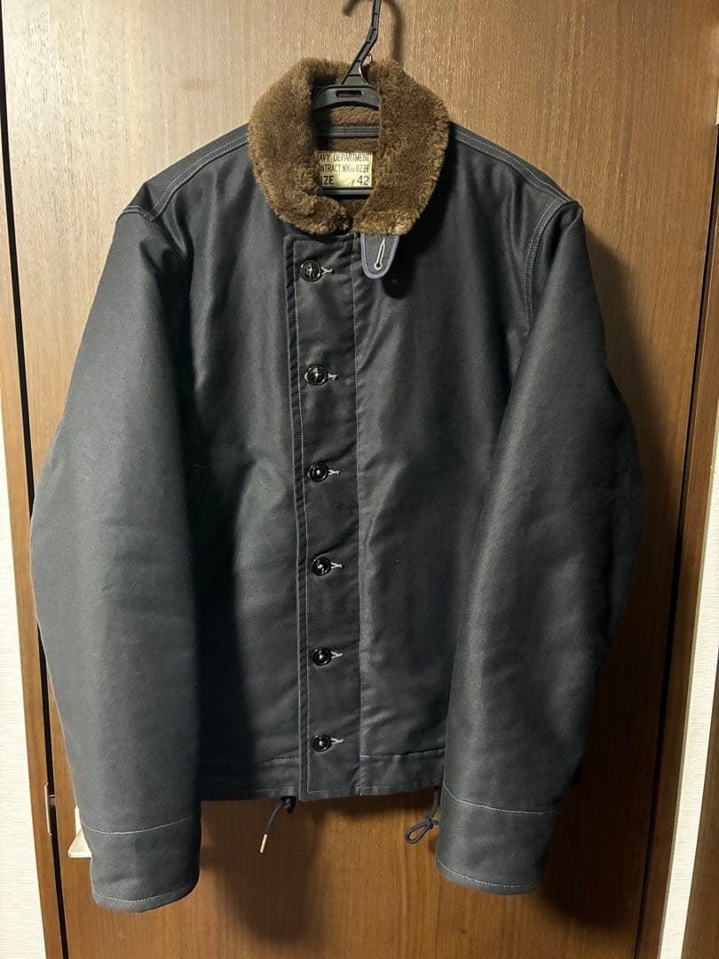 美品 リアルマッコイズ N-1U.S. NAVY デッキジャケット サイズ42