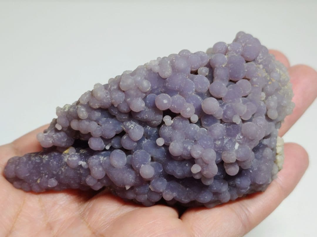 N-18 グレープアゲート 180g グレープカルセドニー 原石 自然石 鉱物