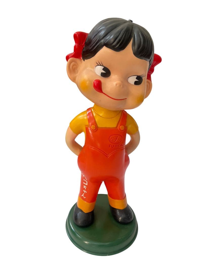 当時物 不二家 PEKO ペコちゃん 首振り人形 レトロ ヴィンテージ　30cm