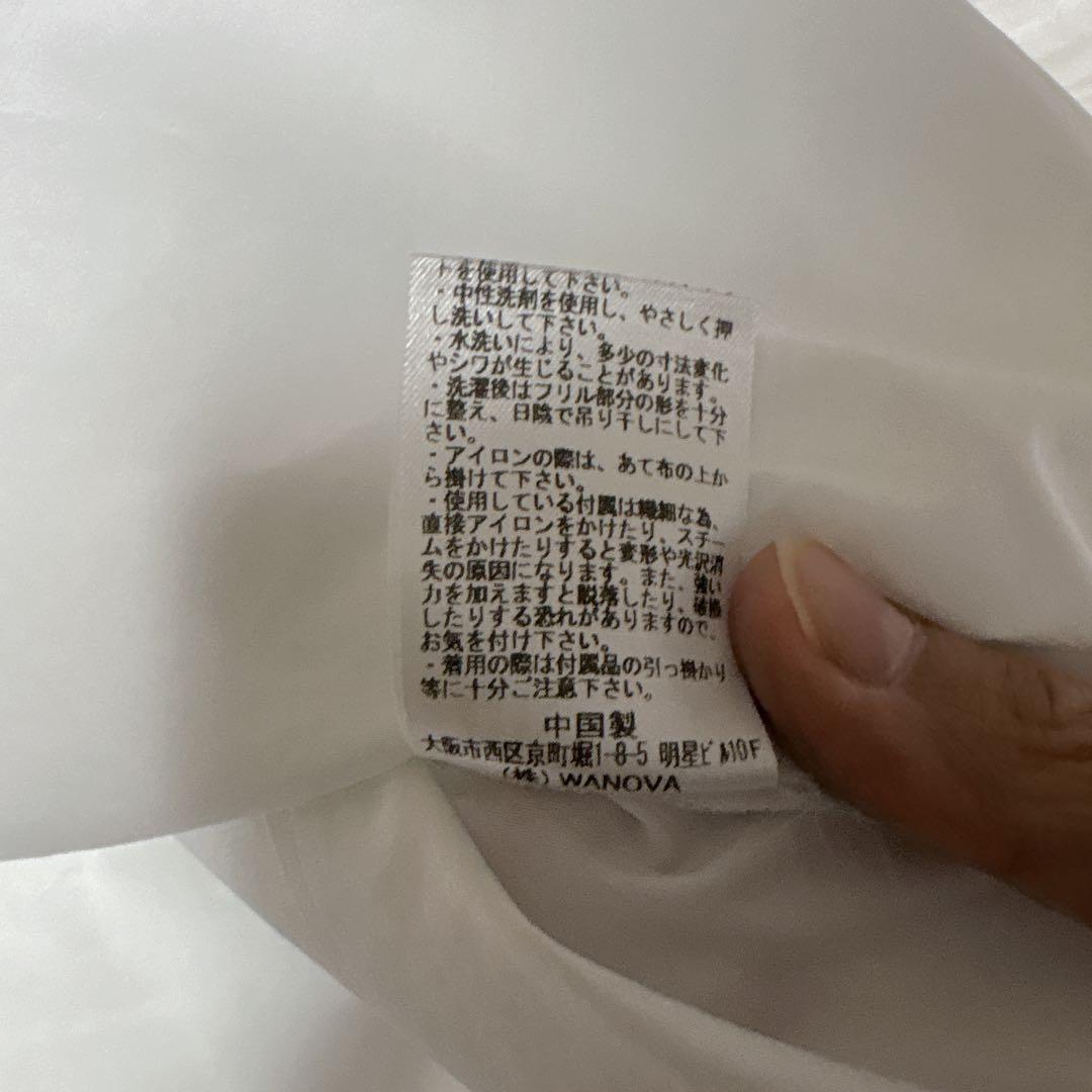 MARILYN MOON タックフリル　ボリュームスリーブ　ブラウス　袖バルーン