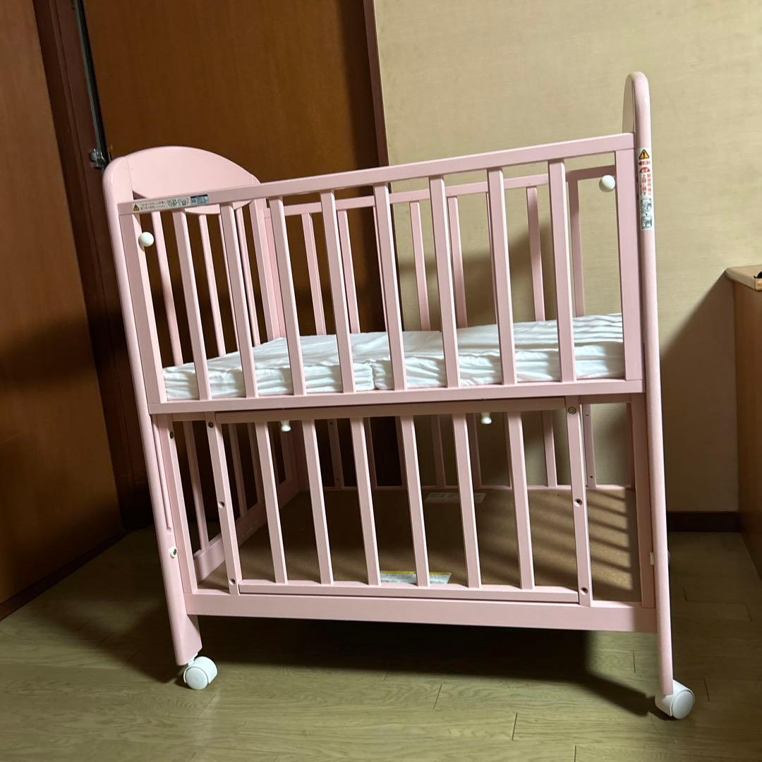 カトージ　KATOJI ミニベビーベッド　ピンク