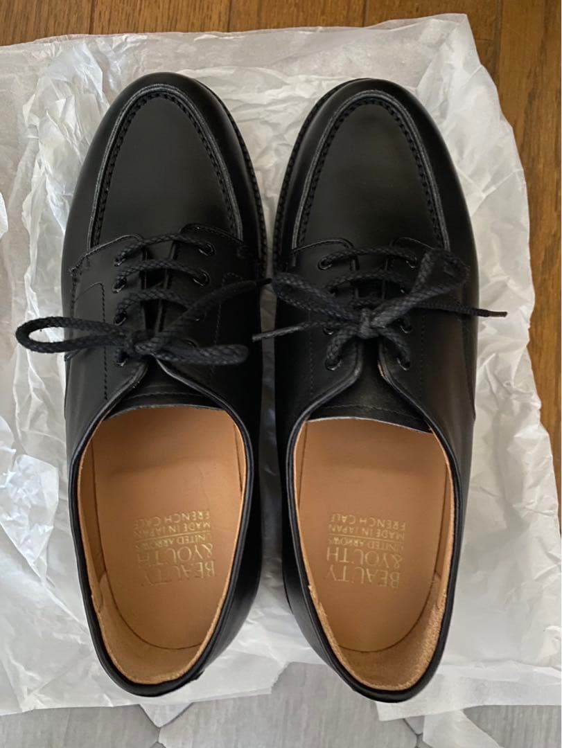 BEAUTY&YOUTH ビューティーアンドユースフレンチ Uチップ シューズ