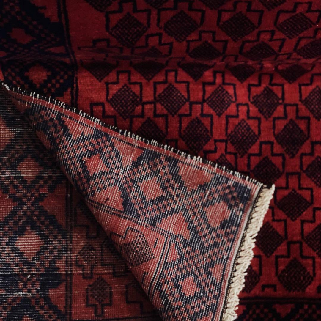 【在庫整理／大幅値引】200×107 アフガニスタン バルーチ ヴィンテージラグ