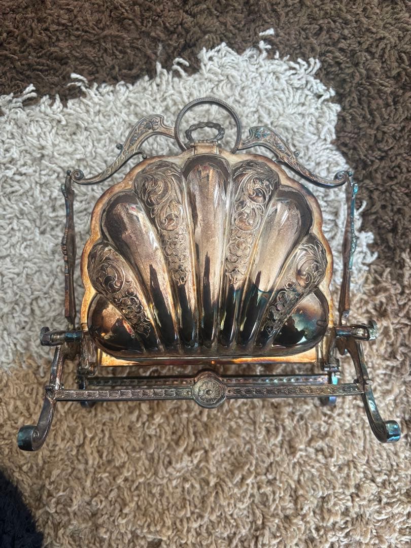 アンティーク◾️シルバープレート製 ◾️シェル型 ◾️ビスケットウォーマー