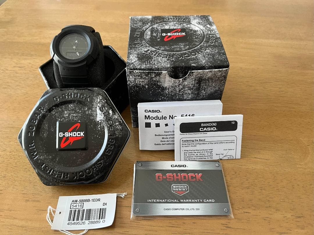 カシオ G-SHOCK AW-500BB-1EDR 海外モデル