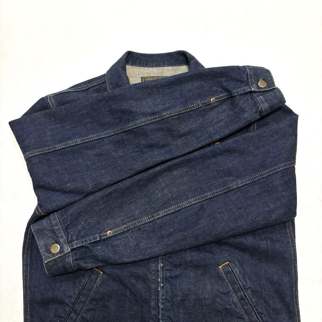 L 日本製 濃紺 美品 RADIALL ラディアル ジップ デニム ジャケット