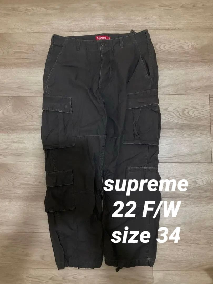 パンツ 22FW Supreme Cargo Pants brown 34