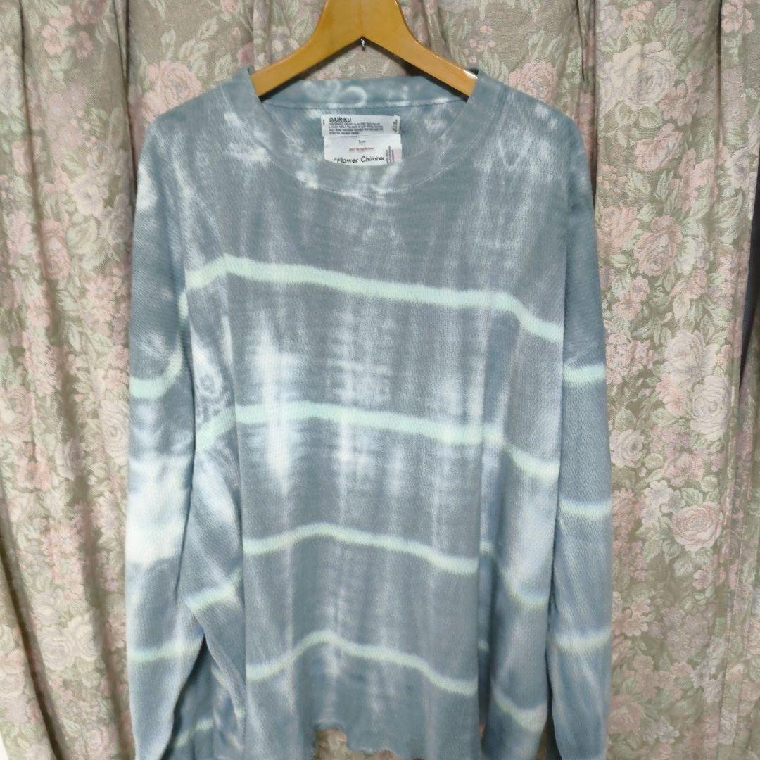 DAIRIKU Tiedye Thermal Tee size　L　サーマル