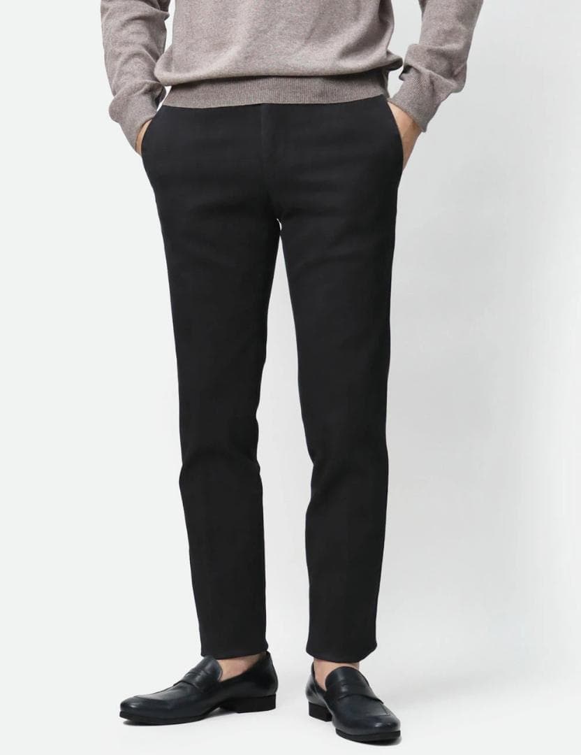 美品 定価4.4万 PT01 コットン ドレスチノ スラックス ネイビー 48