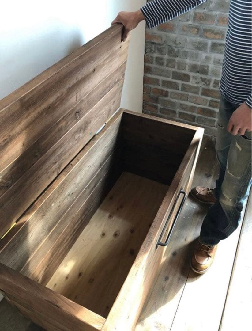 数量限定　特別価格　収納　椅子　ベンチ　木箱　古材　テーブル　ウッドボックス